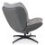 Крісло м'яке поворотне з підставкою Mebel Elit FREMONT 2 Сірий ME.FREMONT/P/T/P/E/CZ/FW фото - 4