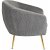 Кресло мягкое Mebel Elit STELLA Welur Серый ME.STELLA/P/ZL/V/FW фото - 3