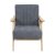 Кресло мягкое Homla TERRA Темно-серый 213197 фото - 2