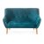 Диван Signal Nordic 2 Velvet | Бирюзовый (Bluvel 85) NORDIC2V85-P фото - 3