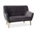 Диван Signal Nordic 2 Velvet | Сірий (Bluvel 14) NORDIC2V14-P