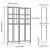 IKEA Витрина BILLY / OXBERG (ИКЕА БИЛЛИ/ОКСБЕРГ) 79180499 фото - 8