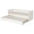 IKEA Раскладная кушетка с 2 матрасами VIHALS 80x200 см Белый (ИКЕА ВИХАЛС) 39580625