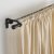 IKEA Штанга карнизу HUGAD 210-385 см Чорний (ИКЕА HUGAD) 50217139 фото - 7