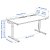 IKEA Письмовий стіл MITTZON Білий (ИКЕА МИЦОН) 99513954 фото - 2