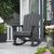 Садове крісло-качалка Keter ROCKING ADIRONDACK Графіт 253276 фото - 4