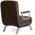 Кресло мягкое раскладное Mebel Elit BART Коричневый ME.BART/BR/T/FW фото - 4