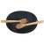 Салатник порцеляновий Duka Bamboo | Графіт/Дерево 2220513 фото - 3