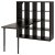 IKEA Стелаж зі столом KALLAX/LAGKAPTEN Коричневий (ИКЕА КАЛЛАКС/ЛАГКАПТЕН) 29481678