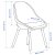 Обеденный стул BALTSAR Белый - 7 IKEA Обеденный стул BALTSAR Белый (ИКЕА БАЛЦАР) 50532143 фото - 7