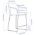 IKEA Барный стул TOSSBERG Темно-серый (ИКЕА ТОССБЕРГ) 00568238 фото - 5