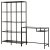 Стеллаж с столом VITTSJO Черный IKEA Стеллаж с столом VITTSJO Черный (ИКЕА ВИТШО) 79902657