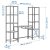 Стеллаж VITTSJO Черный - 4 IKEA Стеллаж VITTSJO Черный (ИКЕА ВИТШО) 99902661 фото - 4