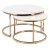 Комплект журнальных столов Mebel Elit MILANO Ceramic Marmur 2 шт Белый ME.MILANO/BM/ZL/L фото - 2