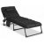 Складной шезлонг Mebel Elit SATURN Черный ME.SATURN/CZ/T/LOZ