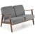 Диван Halmar MILANO 2S Попелястий V-PL-MILANO_2S-SOFA-POPIEL