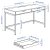 IKEA Письменный стол ALEX Бирюзовый (ИКЕА АЛЕКС) 80483805 фото - 6