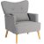 Кресло мягкое Mebel Elit BUNNY Светло-серый ME.BUNNY/JP/DK/T/FW