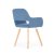 Обідній стілець Halmar K283 Синій V-CH-K/283-KR-NIEBIESKI фото - 4