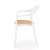 Садовый стул Halmar K530 Белый - 3 Садовый стул Halmar K530 Белый V-CH-K/530-KR-BIAŁY фото - 3