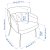 IKEA Крісло м'яке BINGSTA Жовтий (ИКЕА БИНГСТА) 40455649 фото - 10
