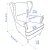 IKEA Крісло м'яке з пуфом STRANDMON Бежевий (ИКЕА СТРАНДМОН) 79483905 фото - 6