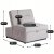 Кресло мягкое раскладное Mebel Elit IBERIS BIG Серый ME.IBERIS/P/T/FW80 фото - 17