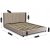 Ліжко Mebel Elit SEWILLA Welur 160x200 см Бежевий - 6 Ліжко Mebel Elit SEWILLA Welur 160x200 см Бежевий ME.SEWILLA/160/BZ/V/LOZ фото - 6
