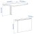 IKEA Складной настенный стол NORBERG Белый (ИКЕА НОРБЕРГ) 30180504 фото - 7