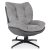 Крісло м'яке поворотне з підставкою Mebel Elit FREMONT 2 Сірий ME.FREMONT/P/T/P/E/CZ/FW фото - 2