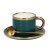 Чашка з блюдцем Homla SINNES 200 мл | Зелений / Золотий - 2 Чашка з блюдцем Homla SINNES 200 мл | Зелений / Золотий 162881 фото - 2