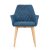 Обідній стілець Halmar K287 Синій V-CH-K/287-KR-GRANATOWY фото - 3