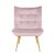 Кресло мягкое с подставкой Homla VINNIS Welur Розовый - 3 Кресло мягкое с подставкой Homla VINNIS Welur Розовый 216132 фото - 3