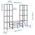 IKEA Стеллаж VITTSJO Черный (ИКЕА ВИТШО) 99294560 фото - 2