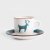 Чашка з блюдцем Homla NULI 250 мл Синій 230847