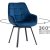 Обеденный стул поворотный Mebel Elit LUNA Welur Синий ME.LUNA/GR/V/K