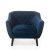 IKEA Кресло Pooffe Mariette Velvet 1 | Синий pooffemariette/bluvel86 фото - 2