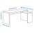 IKEA Письменный стол MALM Белый (ИКЕА МАЛЬМ) 70214192 фото - 2