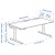IKEA Письмовий стіл для роботи сидячи/стоячи MITTZON Білий (ИКЕА МИЦОН) 09526116 фото - 5