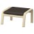 IKEA Підставка для ніг POANG Коричневий (ИКЕА ПОАНГ) 59829111
