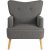 Кресло мягкое Mebel Elit BUNNY Темно-серый ME.BUNNY/CP/DK/T/FW фото - 3