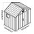 Садовий будиночок Favora GRANITE 8x6 Сірий FG12094G фото - 5