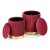 Комплект пуфов Halmar Monty 2 шт Бордовый V-CH-MONTY-PUFA-BORDOWY фото - 3