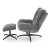 Кресло мягкое поворотное с подставкой Halmar PESTO Пепельный V-CH-PESTO-FOT-POPIELATY фото - 2