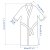 IKEA Халат ROCKAN L/XL 69x112 см Сірий (ИКЕА ROCKÅN) 50392029 фото - 8