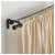 IKEA Штанга карнизу HUGAD 210-385 см Чорний (ИКЕА HUGAD) 50217139 фото - 6