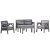 Комплект садовой мебели Garden Line SANTANA Антрацит KAS0868/3