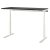 IKEA Письмовий стіл для роботи сидячи/стоячи MITTZON Чорний (ИКЕА МИЦОН) 39530230