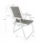 Складное садовое кресло Kontrast ATENA PRO Серый 5.03.13433 фото - 13