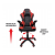 Геймерське крісло Kontrast KG105 Червоний - 6 Геймерське крісло Kontrast KG105 Червоний 5.90.20249 фото - 6